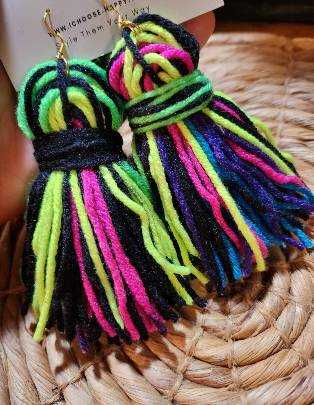 Multicolor Tassel Earrings